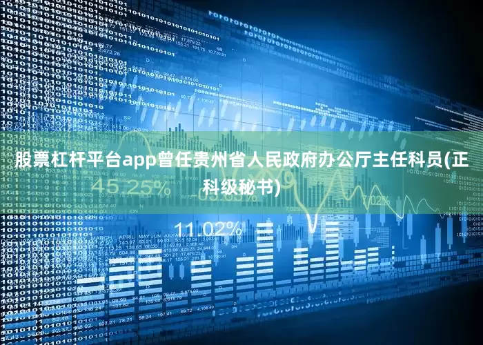 股票杠杆平台app曾任贵州省人民政府办公厅主任科员(正科级秘书)